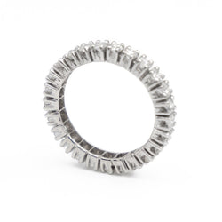Bague Alliance américaine Or blanc Diamant - Castafiore