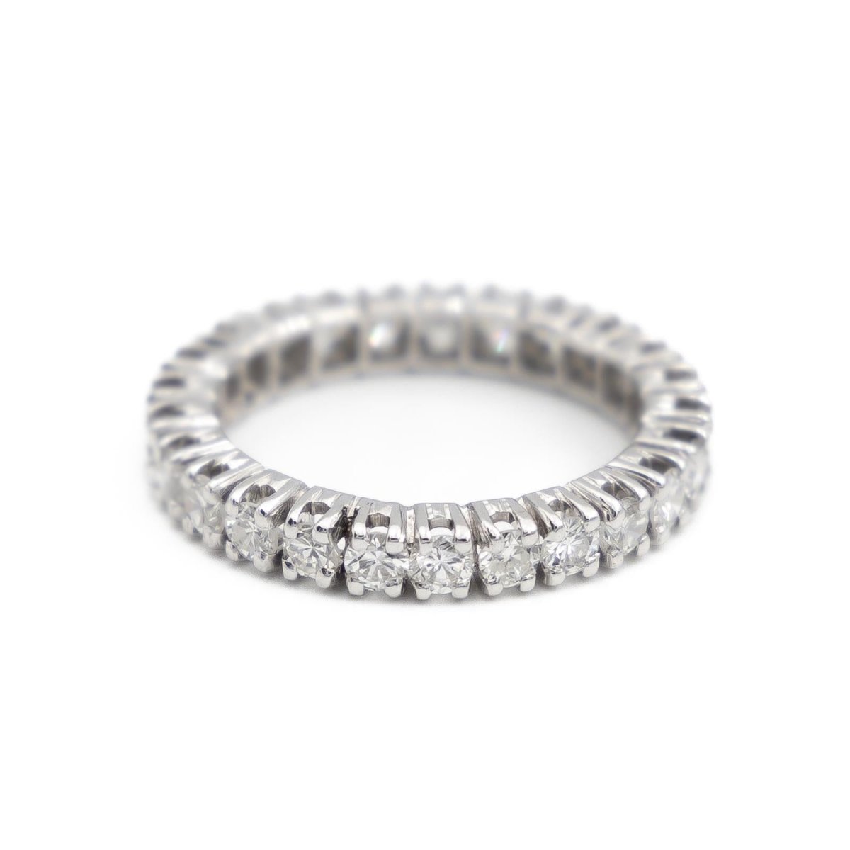 Bague Alliance américaine Or blanc Diamant - Castafiore