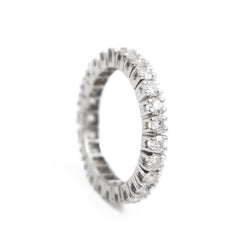 Bague Alliance américaine Or blanc Diamant - Castafiore
