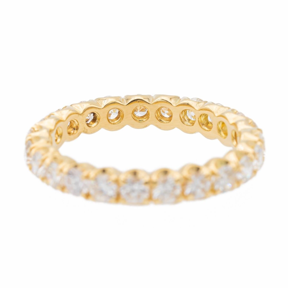 bague Alliance américaine Or jaune Diamant - Castafiore