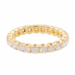 bague Alliance américaine Or jaune Diamant - Castafiore