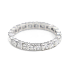 Bague Alliance américaine Platine Diamant - Castafiore