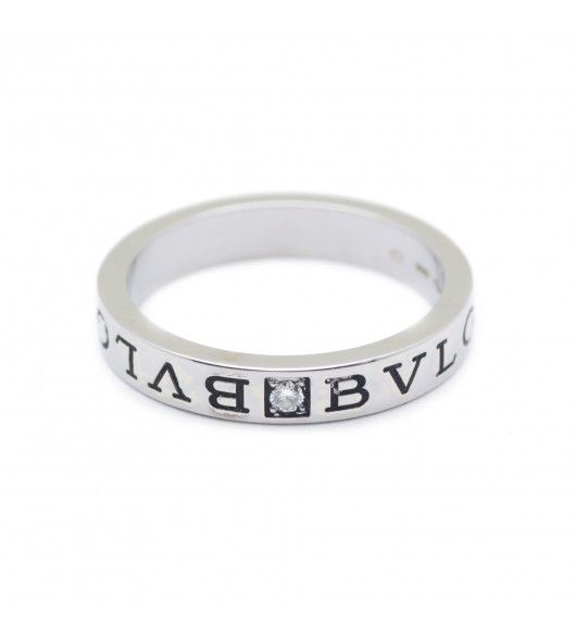 Bague Alliance BULGARI "Bulgari Bulgari" en or blanc et diamant - Castafiore