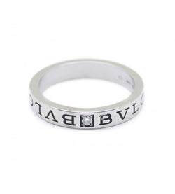 Bague Alliance BULGARI "Bulgari Bulgari" en or blanc et diamant - Castafiore
