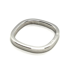 Bague Alliance carrée DINH VAN en or blanc - Castafiore