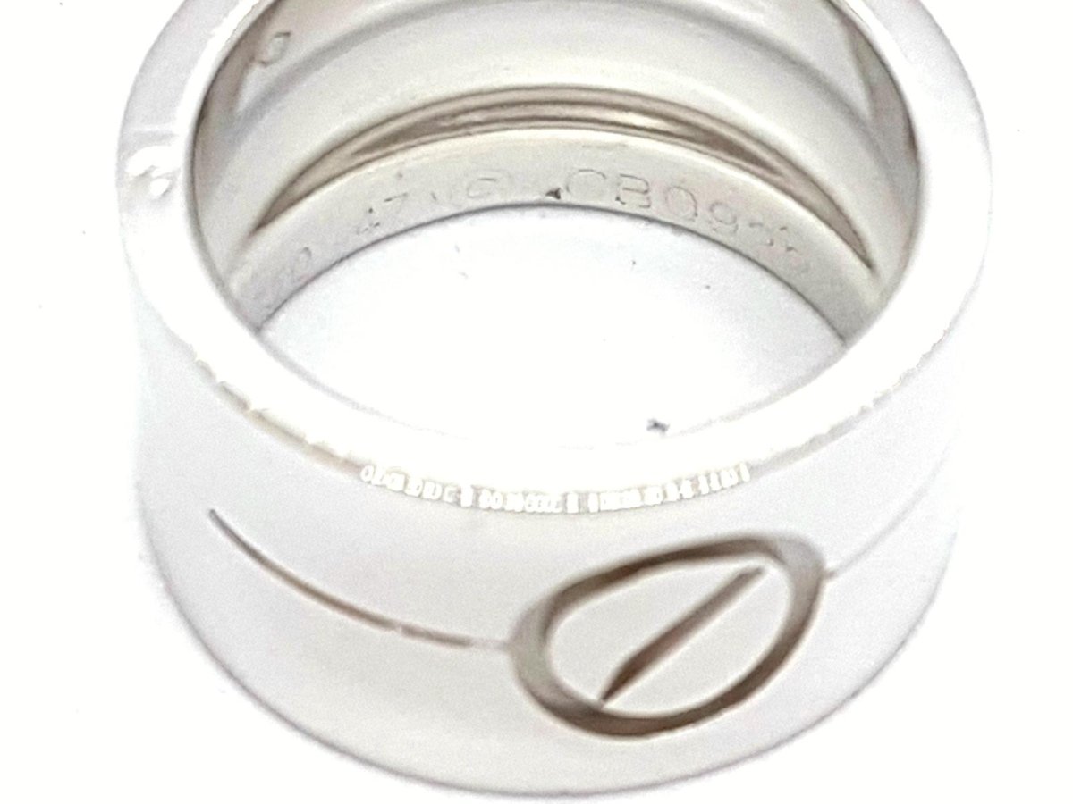 Bague Alliance CARTIER "Love" en or blanc - Castafiore