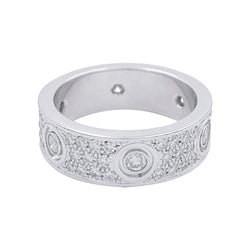 Bague Alliance CARTIER "Love" en or blanc et diamants - Castafiore