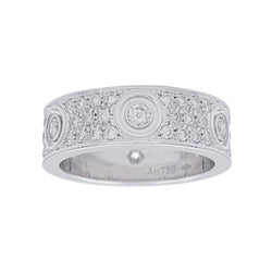 Bague Alliance CARTIER "Love" en or blanc et diamants - Castafiore