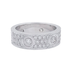 Bague Alliance CARTIER "Love" en or blanc et diamants - Castafiore