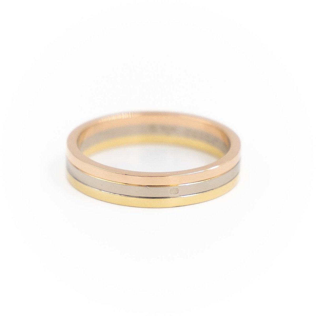 Bague Alliance CARTIER "Trinity" en or jaune - Castafiore