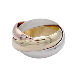 Bague Alliance CARTIER "Trinity" en trois ors - Castafiore