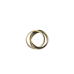 Bague Alliance CARTIER "Trinity" en trois ors - Castafiore