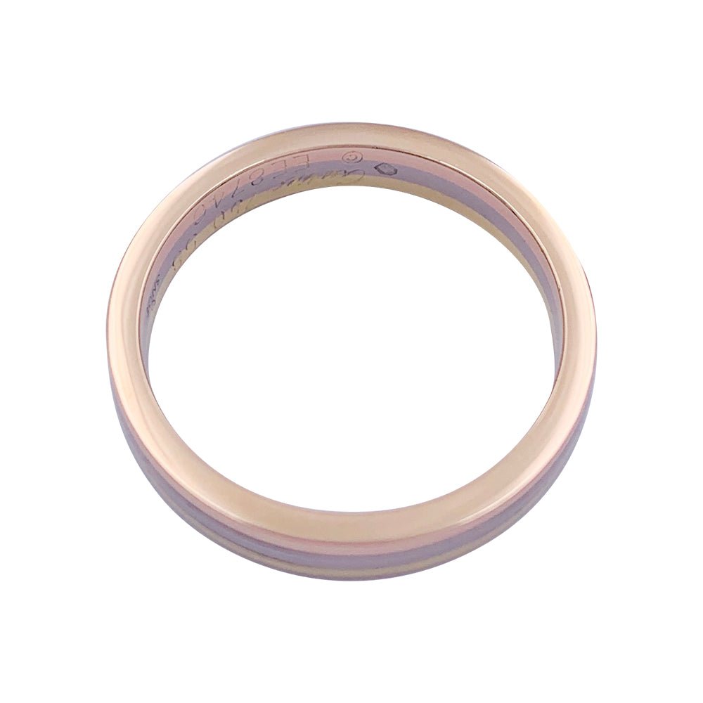 Bague Alliance CARTIER "Vendôme Louis Cartier" en trois ors - Castafiore