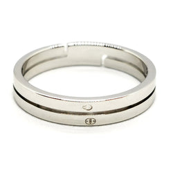 Bague Alliance DINH VAN "Seventies" en or blanc - Castafiore