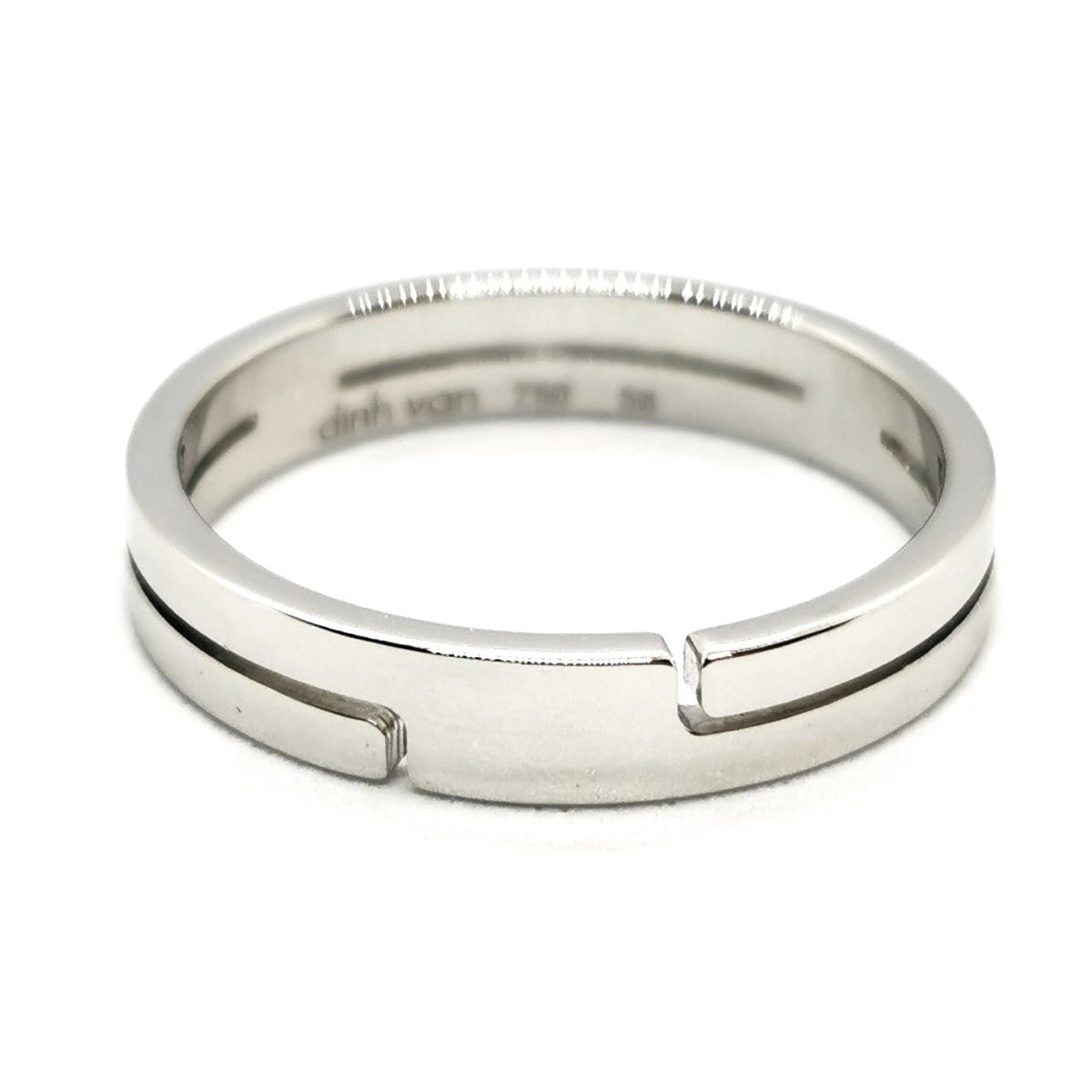 Bague Alliance DINH VAN "Seventies" en or blanc - Castafiore