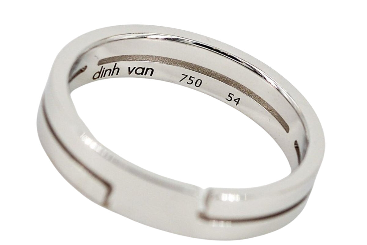 Bague Alliance DINH VAN "Seventies" en or blanc - Castafiore