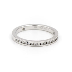 Bague Alliance en or blanc et diamants - Castafiore