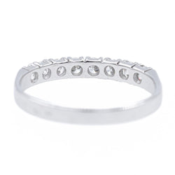 Bague Alliance en or blanc et diamants - Castafiore