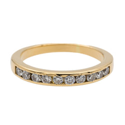Bague Alliance en or jaune et diamants - Castafiore