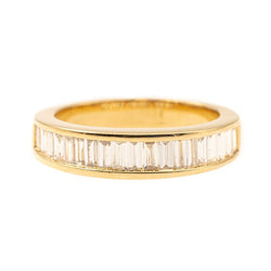 Bague Alliance en or jaune et diamants - Castafiore