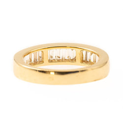 Bague Alliance en or jaune et diamants - Castafiore