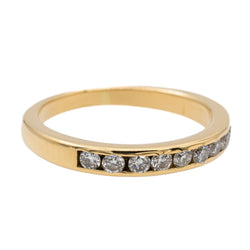 Bague Alliance en or jaune et diamants - Castafiore