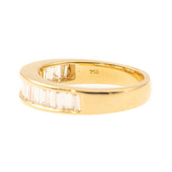 Bague Alliance en or jaune et diamants - Castafiore