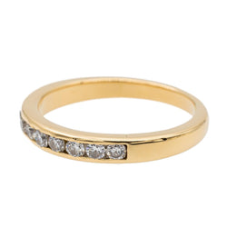 Bague Alliance en or jaune et diamants - Castafiore