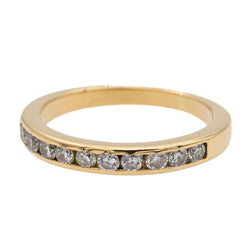 Bague Alliance en or jaune et diamants - Castafiore