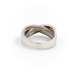 Bague Alliance Or blanc Diamant - Castafiore