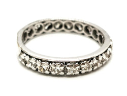 Bague Alliance Or blanc Diamant - Castafiore
