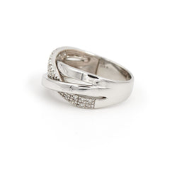 Bague Alliance Or blanc Diamant - Castafiore