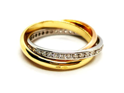 Bague Alliance Or jaune Diamant - Castafiore