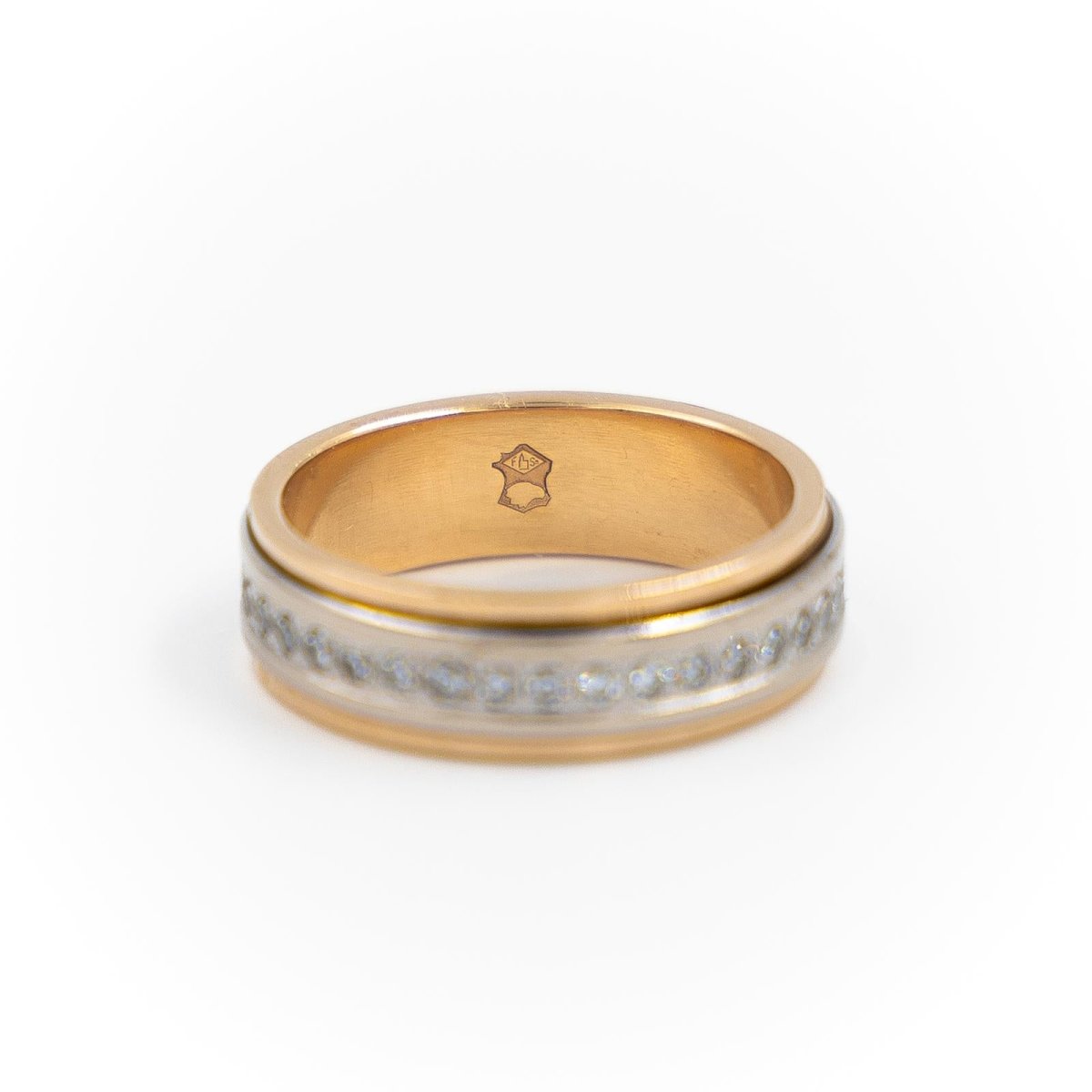 Bague Alliance Or rose Diamant - Castafiore