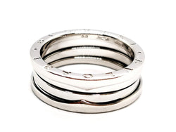 Bague Bandeau BULGARI "B.Zero1" en or blanc - Castafiore