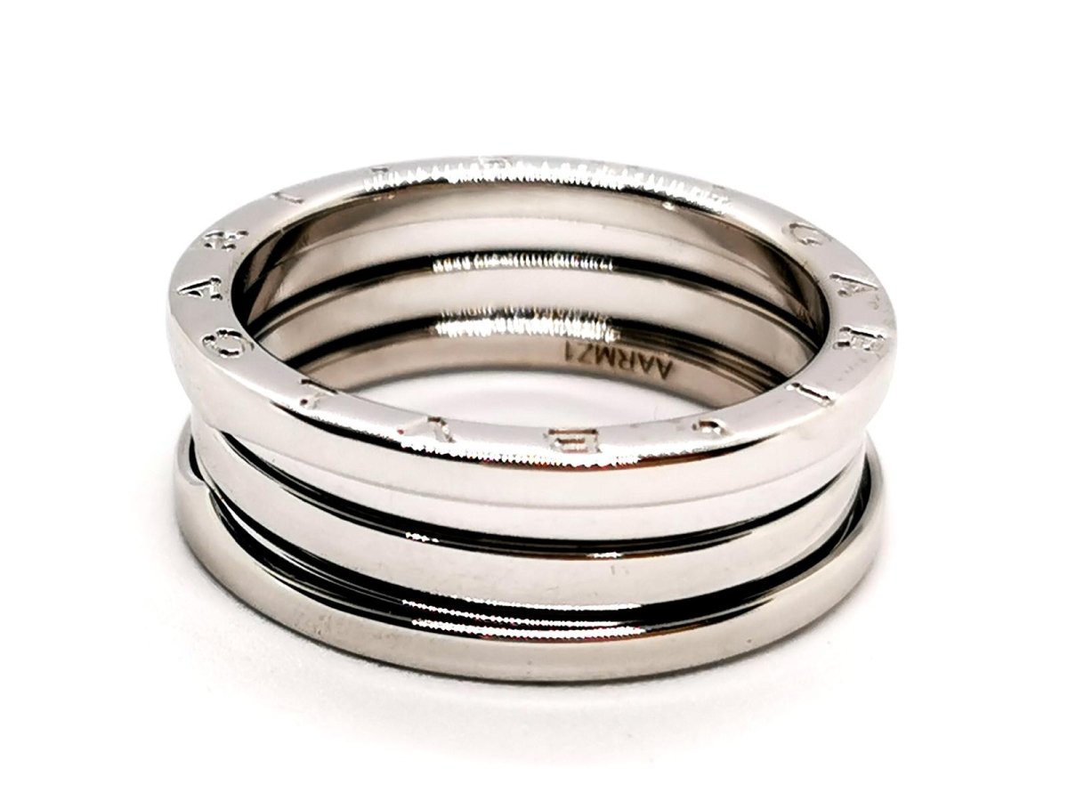 Bague Bandeau BULGARI "B.Zero1" en or blanc - Castafiore