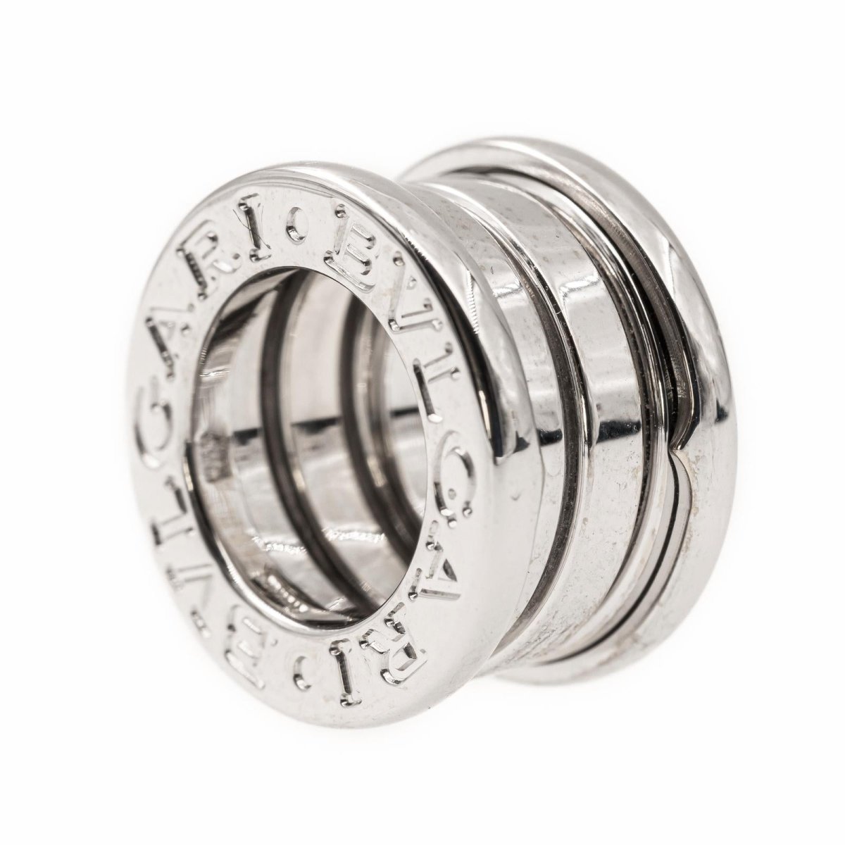 Bague Bandeau BULGARI "B.Zero1" en or blanc - Castafiore