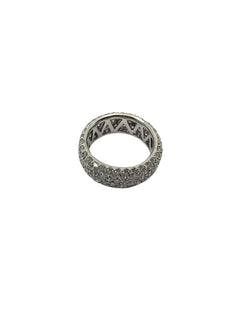 Bague Bandeau en or blanc et diamants - Castafiore