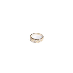 Bague Bandeau en or jaune et diamants - Castafiore