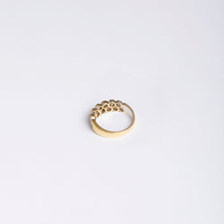 Bague Bandeau en or jaune et diamants - Castafiore