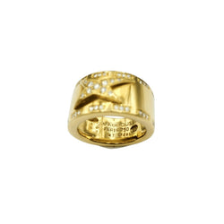 Bague Bandeau MAUBOUSSIN "Étoile divine" en or jaune et diamants - Castafiore