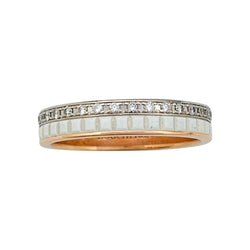 Bague Boucheron, "Alliance Quatre White Edition", deux ors, céramique et diamants - Castafiore