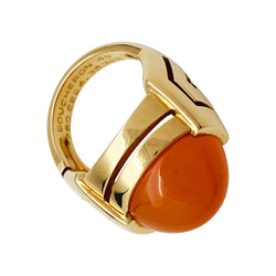 Bague BOUCHERON or jaune et cornaline - Castafiore