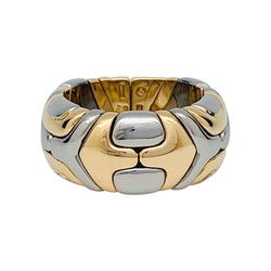 Bague Bulgari, "Alveare", or jaune et acier - Castafiore