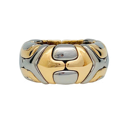 Bague Bulgari, "Alveare", or jaune et acier - Castafiore