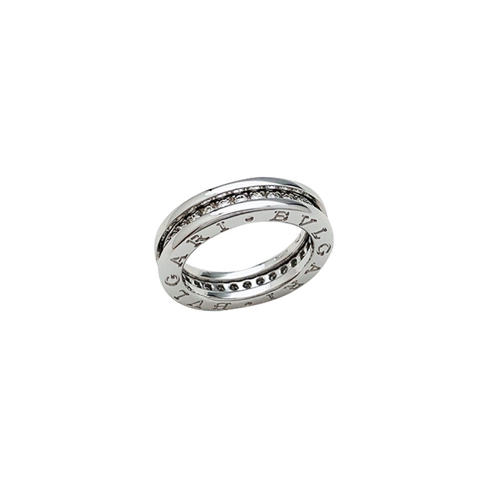 Bague "B.Zero1" BULGARI, or blanc et diamants - Castafiore