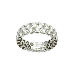 Bague CARTIER "Broderie" en or blanc et diamants - Castafiore