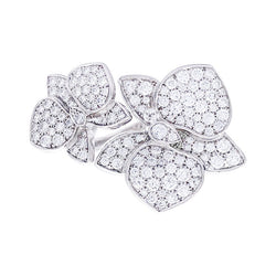 Bague CARTIER "Caresse d'Orchidées" en or blanc et diamants. - Castafiore