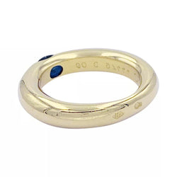 Bague Cartier, "Ellipse", or jaune, saphir - Castafiore