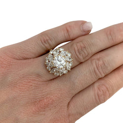 Bague CARTIER en or jaune, diamant 1,57 carats - Castafiore